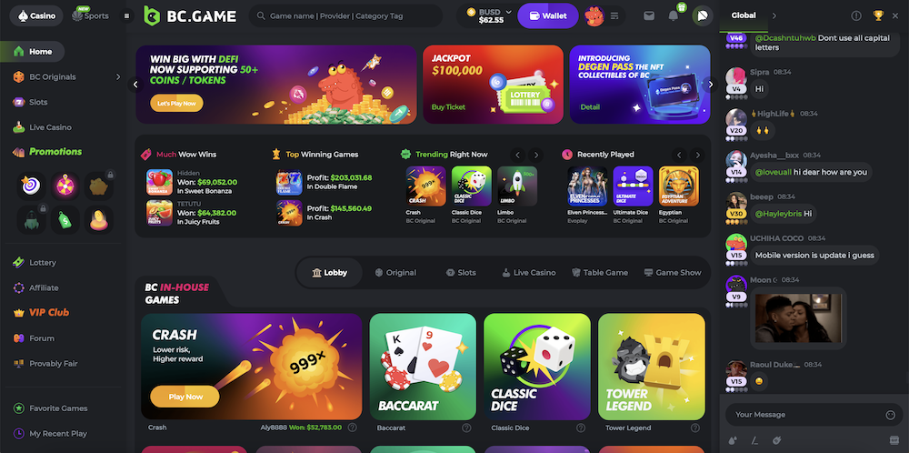 Experience the Thrill of BC.Game Crypto Casino
